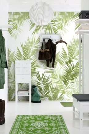  Choosing wallpaper in the hallway