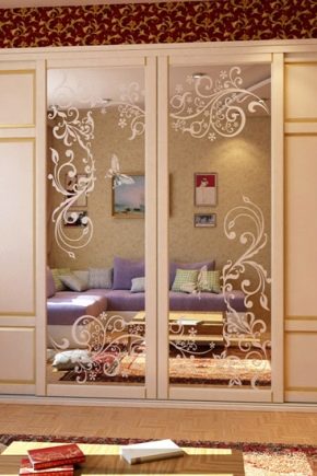  Portes de compartiment avec un motif