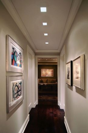 Design ideas from the ceiling of drywall in the hallway