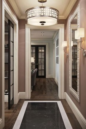  Die Kombination aus Fliesen und Laminat im Flur