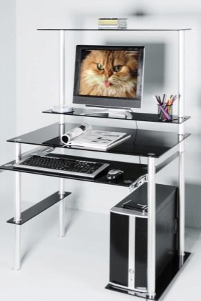  Tables d'ordinateur en verre