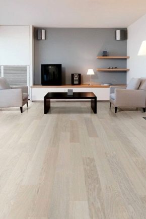 Helles Laminat im Inneren der Wohnung