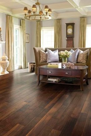  Dark floor: beautiful examples in the interior
