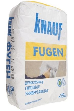  Putty Knauf Fugen: le pour et le contre
