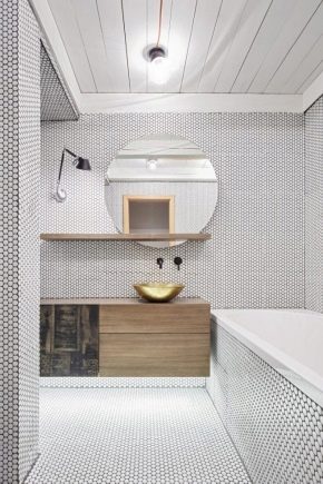  Mosaïque blanche: avantages et caractéristiques du design