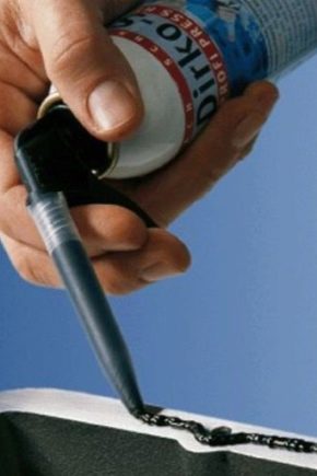  Wo wird schwarzes Dichtmittel verwendet?