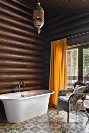  Décorer un blockhaus à l'intérieur de la maison: idées de design