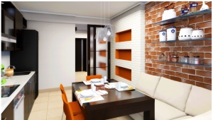  Design de papier peint de cuisine