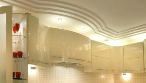  Conception de plafond de cloison sèche dans la cuisine