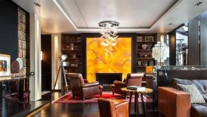  Cheminée Onyx rétro-éclairée