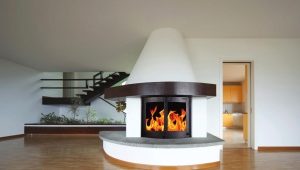 Cheminée avec circuit de chauffage