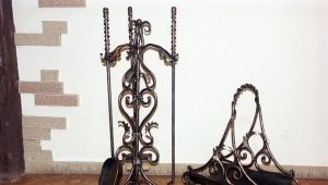  Ensemble de cheminée forgé