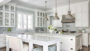  Stretch ceilings in the kitchen