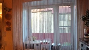 Rideaux de coton à la cuisine