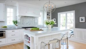  Papier peint gris dans la cuisine