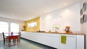  Conception de cuisine sans armoires suspendues