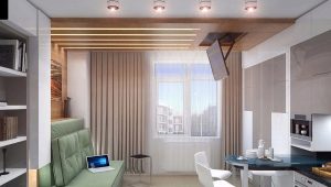  Design studio apartment of 30 square meters. m