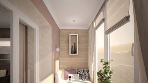  Revêtement de plafond de qualité sur la loggia