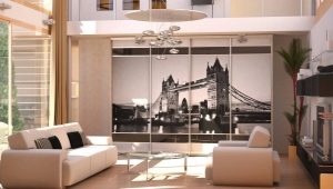  Armoires coulissantes à l'intérieur du salon