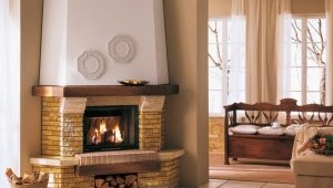  Cheminées d'angle en brique