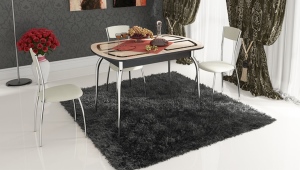  Table pliante en verre pour la cuisine