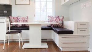  Coin à la cuisine avec des boîtes de rangement