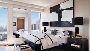  Black and white bedroom