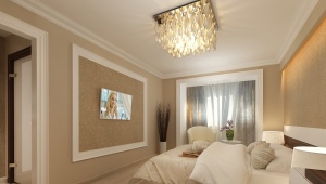  Intérieur de chambre aux couleurs chaudes