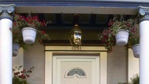  White entrance doors