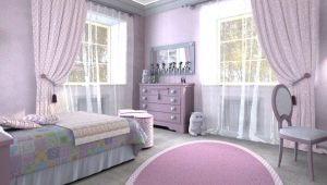  Children's carpets in the room for girls