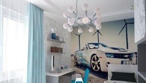 Chandeliers in the nursery for the boy
