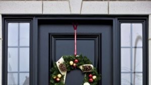  The warmed entrance doors for the private house