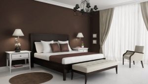  Papier peint marron dans un intérieur moderne