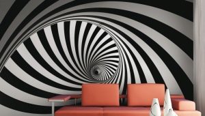  Papier peint à motifs géométriques à l'intérieur