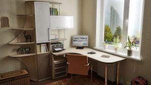  Corner Computer Desk mit einem Rack: Funktionen der Wahl