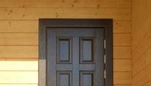  Installation of doors in a wooden house