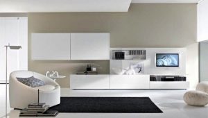  Meubles blancs pour le salon: conseils pour choisir