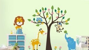  Stickers on the wallpaper: decorate the interior with fashionable decor