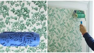  Rouleaux texturés pour la peinture des murs: caractéristiques d'utilisation