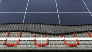 How to lay the heating mats for a warm floor under the tile?