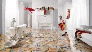  Floor tiles with a pattern in interior design