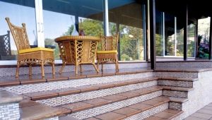 Schritte aus Porzellan: die Vor- und Nachteile