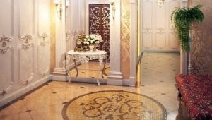  Selection of floor tiles in the corridor