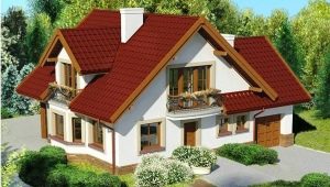  The layout of the house with an attic size of 6 to 9