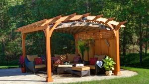  Pavillons Vordächer: Arten und Versionen von Designs