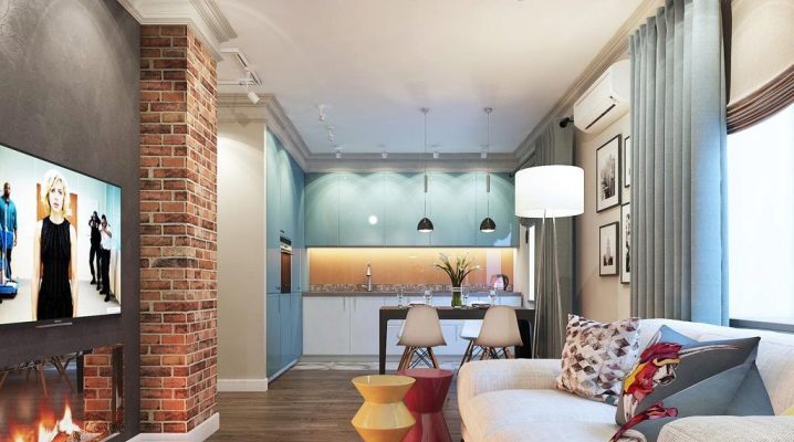  Salon-cuisine design de 30 mètres carrés. m