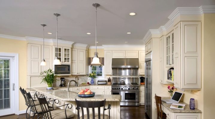  Suspended chandelier for the kitchen