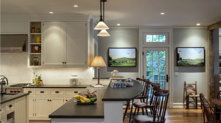  The height of the bar in the kitchen