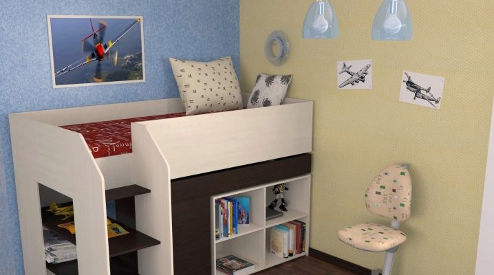  Lit mezzanine pour enfants avec espace de travail
