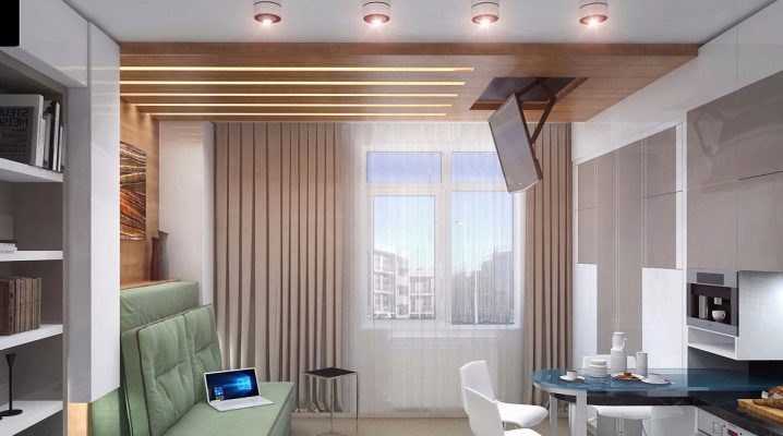  Design studio apartment of 30 square meters. m